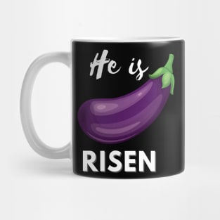 He is Risen Eggplant Mug